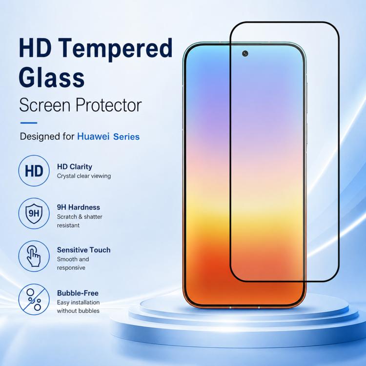 XDcase 2 PCS/Pack Silk-Printed HD Tempered Glass Film, For Huawei Mata 90 Pro Max / Mate 90 RS, For Huawei Mata 90 / 90 Pro, For Huawei Pura X View, For Huawei nova 16 Ultra, For Huawei nova 16 Pro, For Huawei nova 16z, For Huawei nova 16              ...