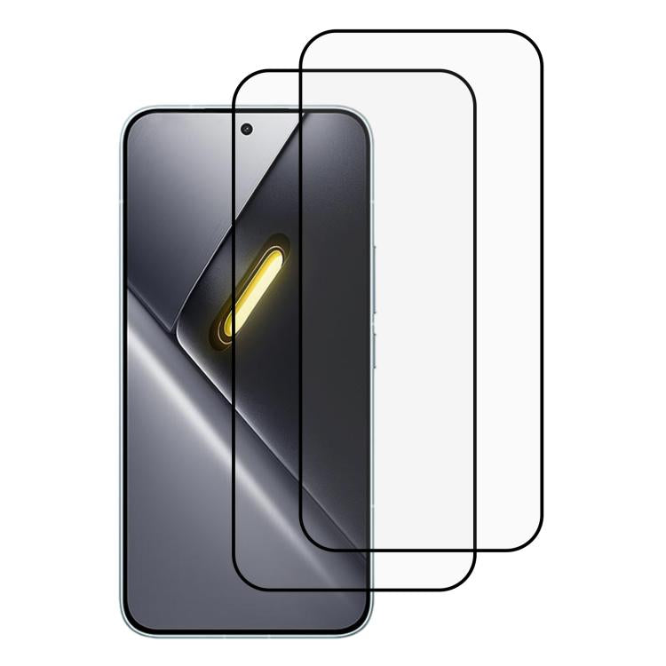 XDcase 2 PCS/Pack Silk-Printed HD Tempered Glass Film Support Fingerprint Unlock, For Xiaomi 18 Pro Max 5G, For Xiaomi 18 Pro 5G, For Xiaomi Poco X8 Pro Max, For Xiaomi Poco X8 Pro