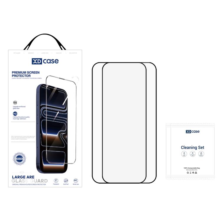 XDcase 2 PCS/Pack Silk-Printed HD Tempered Glass Film Support Fingerprint Unlock, For Xiaomi 18 Pro Max 5G, For Xiaomi 18 Pro 5G, For Xiaomi Poco X8 Pro Max, For Xiaomi Poco X8 Pro