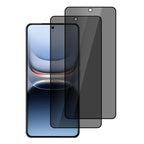 XDcase 2 PCS/Pack Silk-Printed Anti-Spy Tempered Glass Screen Protector Support Fingerprint Unlock, For vivo iQOO 13