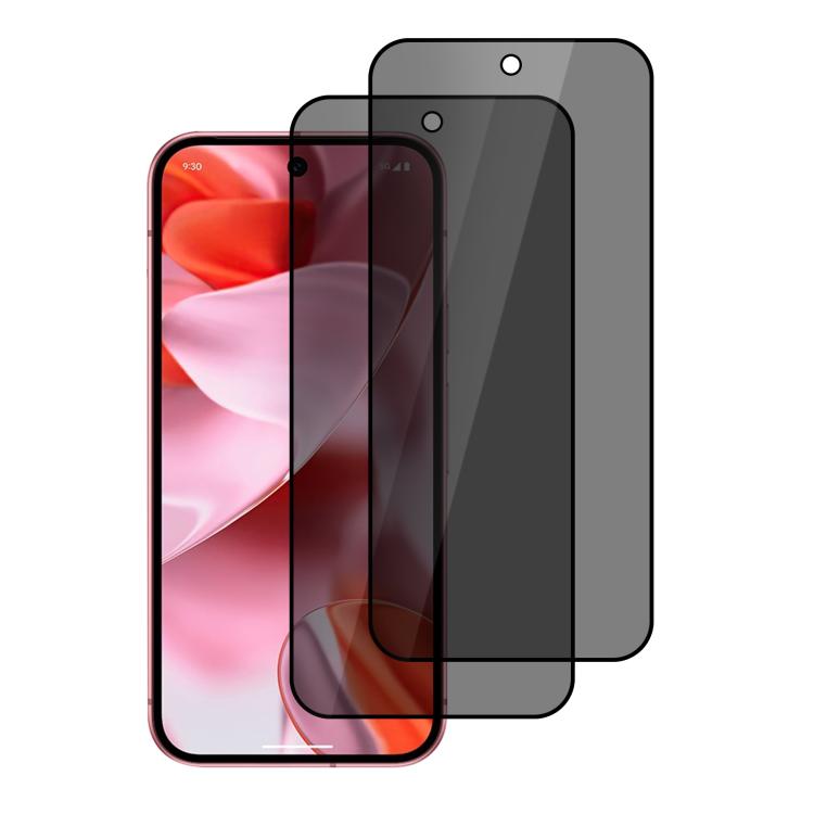 XDcase 2 PCS/Pack Silk-Printed Anti-Spy Tempered Glass Screen Protector, For Google Pixel 9 Pro XL, For Google Pixel 9 Pro Fold Outer Screen, For Google Pixel 9 Pro, For Google Pixel 9, For Google Pixel 8 Pro, For Google Pixel 8