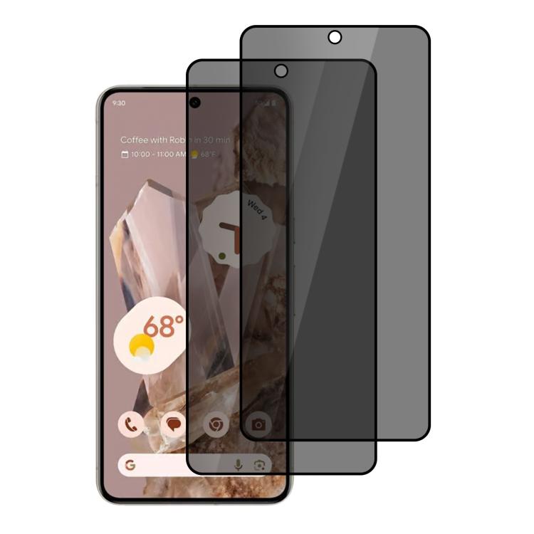 XDcase 2 PCS/Pack Silk-Printed Anti-Spy Tempered Glass Screen Protector, For Google Pixel 9 Pro XL, For Google Pixel 9 Pro Fold Outer Screen, For Google Pixel 9 Pro, For Google Pixel 9, For Google Pixel 8 Pro, For Google Pixel 8