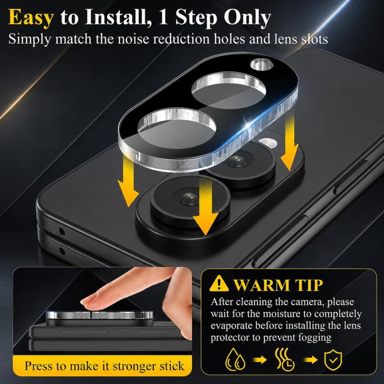 XDcase Integrated Tempered Glass Lens Protector, For Galaxy Z Fold8 5G, For Galaxy Z Fold8 Ultra 5G, For Galaxy Z Flip8 5G