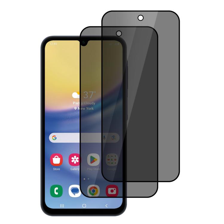 XDcase 2 PCS/Pack Silk-Printed Anti-Spy Tempered Glass Screen Protector, For Galaxy A57 5G, For Galaxy A37 5G, For Galaxy A17 4G, For Galaxy A07 4G, For Galaxy A17 5G, For Galaxy A06 5G, For Galaxy A56 5G, For Galaxy A26 5G, For Galaxy A36 5G          ...