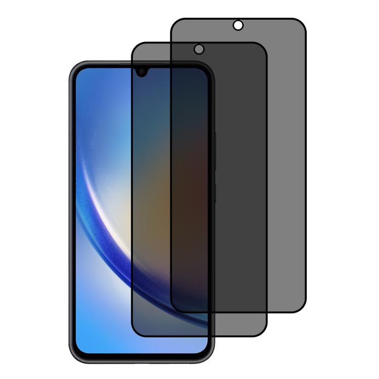 XDcase 2 PCS/Pack Silk-Printed Anti-Spy Tempered Glass Screen Protector, For Galaxy A57 5G, For Galaxy A37 5G, For Galaxy A17 4G, For Galaxy A07 4G, For Galaxy A17 5G, For Galaxy A06 5G, For Galaxy A56 5G, For Galaxy A26 5G, For Galaxy A36 5G          ...