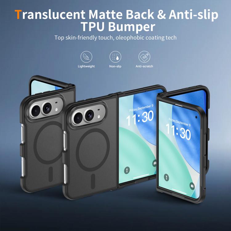 XDcase Skin Feel Frosted PC Hybrid TPU Magnetic Phone Case, For iPhone Duo