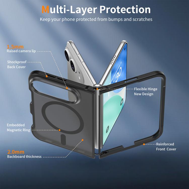 XDcase Skin Feel Frosted PC Hybrid TPU Magnetic Phone Case, For iPhone Duo