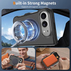 XDcase Skin Feel Frosted PC Hybrid TPU Magnetic Phone Case, For iPhone Duo