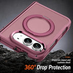XDcase Armor-style Hinge Protection Magnetic Ring Holder Phone Case, For iPhone Duo