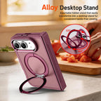 XDcase Armor-style Hinge Protection Magnetic Ring Holder Phone Case, For iPhone Duo