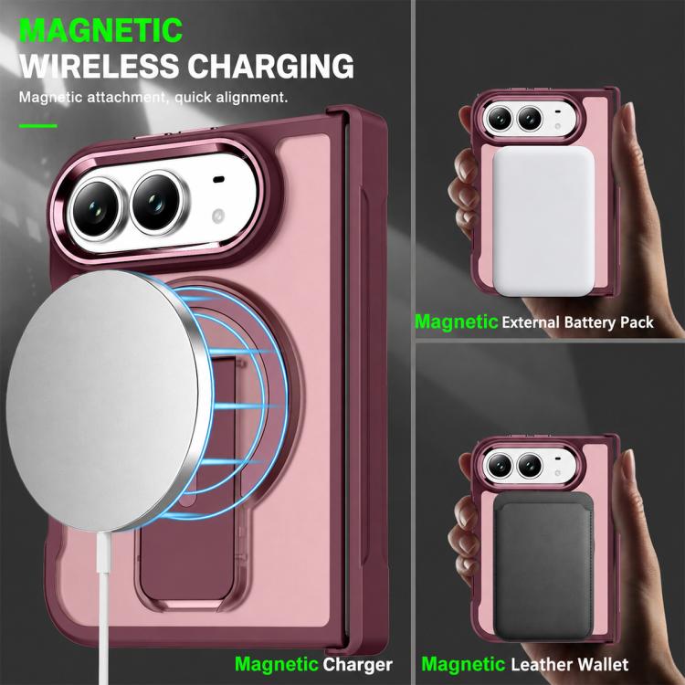 XDcase Invisible Fold Holder Magnetic Phone Case, For iPhone Duo