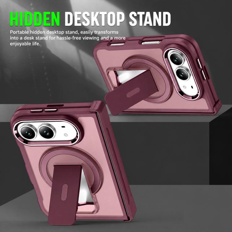 XDcase Invisible Fold Holder Magnetic Phone Case, For iPhone Duo