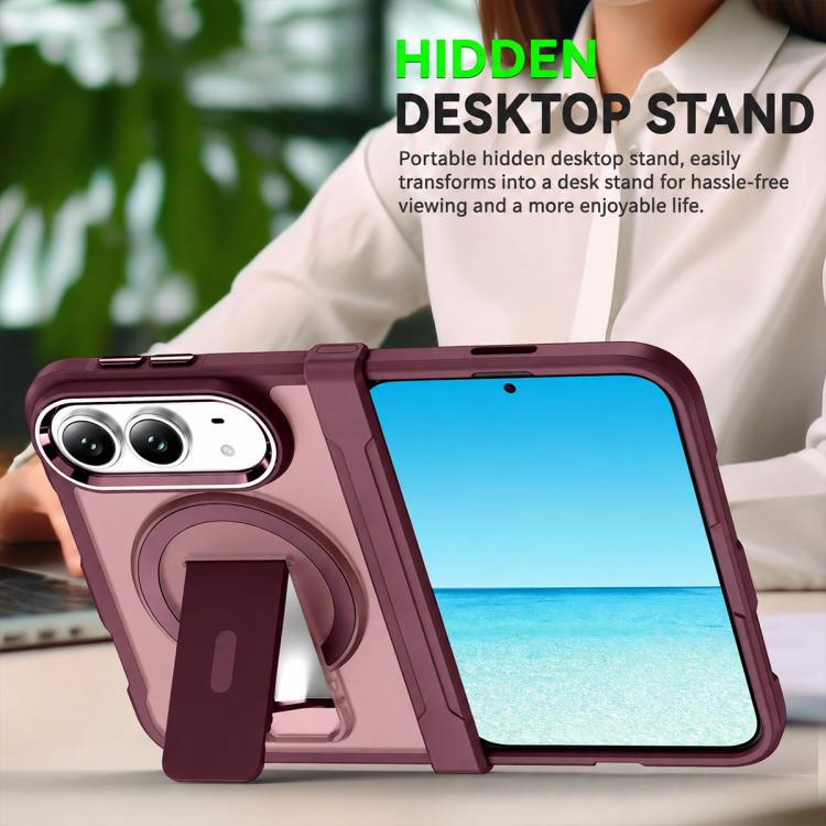 XDcase Invisible Fold Holder Magnetic Phone Case, For iPhone Duo