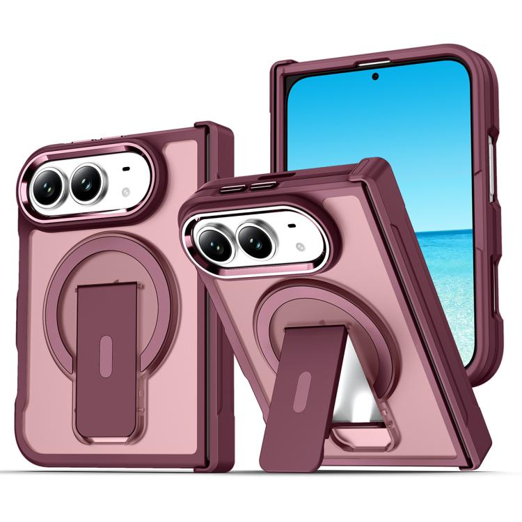 XDcase Invisible Fold Holder Magnetic Phone Case, For iPhone Duo