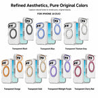 XDcase Transparent Acrylic Magnetic Rotating Holder Phone Case, For iPhone Duo