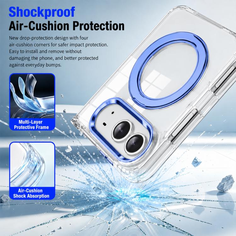 XDcase Transparent Acrylic Magnetic Rotating Holder Phone Case, For iPhone Duo