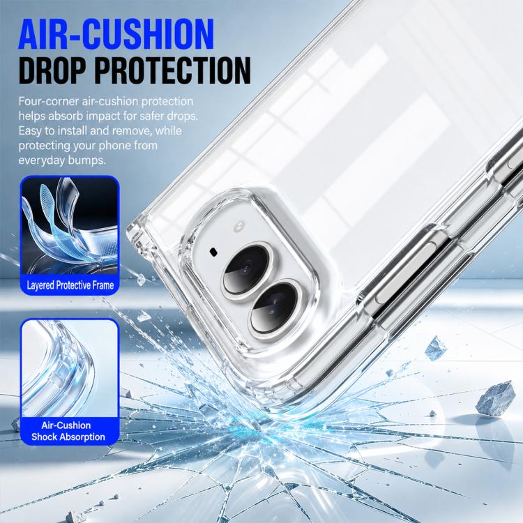 Crystal Acrylic Magnetic Integrated Hinge Phone Case, For iPhone Duo