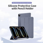XDcase Tri-Fold Stand Soft Touch Smart Wake / Sleep Tablet Cover with Pencil Slot, For iPad Air 11 2026 / 2025 / 2024, For iPad Pro 13 2025 / 2024, For iPad Pro 11 2025 / 2024, For iPad 2025 / 2022, For iPad Air 13 2025 / 2024, For iPad mini 2024 / 202...