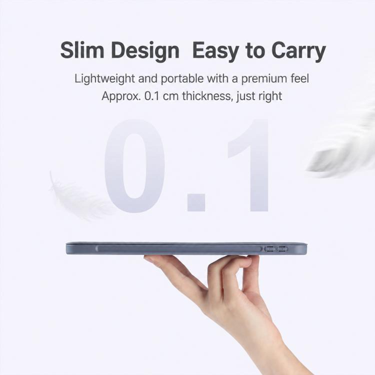 XDcase Tri-Fold Stand Soft Touch Smart Wake / Sleep Tablet Cover with Pencil Slot, For iPad Air 11 2026 / 2025 / 2024, For iPad Pro 13 2025 / 2024, For iPad Pro 11 2025 / 2024, For iPad 2025 / 2022, For iPad Air 13 2025 / 2024, For iPad mini 2024 / 202...