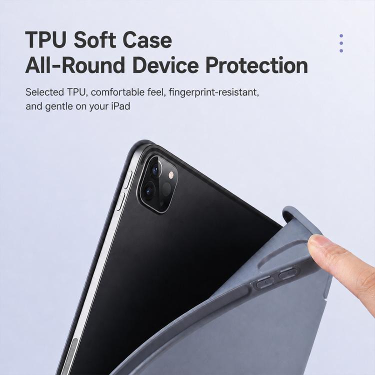 XDcase Tri-Fold Stand Soft Touch Smart Wake / Sleep Tablet Cover with Pencil Slot, For iPad Air 11 2026 / 2025 / 2024, For iPad Pro 13 2025 / 2024, For iPad Pro 11 2025 / 2024, For iPad 2025 / 2022, For iPad Air 13 2025 / 2024, For iPad mini 2024 / 202...