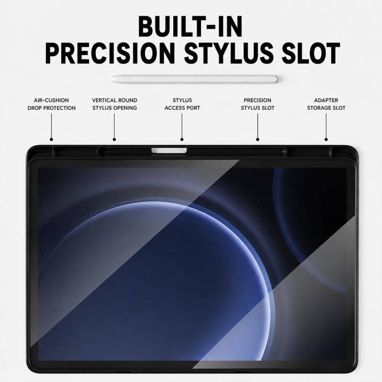 XDcase Tri-Fold Stand Soft Touch Smart Wake / Sleep Tablet Cover with Pencil Slot, For Galaxy Tab A9+ / A11+, For Galaxy Tab S11, For Galaxy Tab S10 FE+, For Galaxy Tab S9+ / S9 FE+ /  S10+, For Galaxy Tab S9 / S9 FE