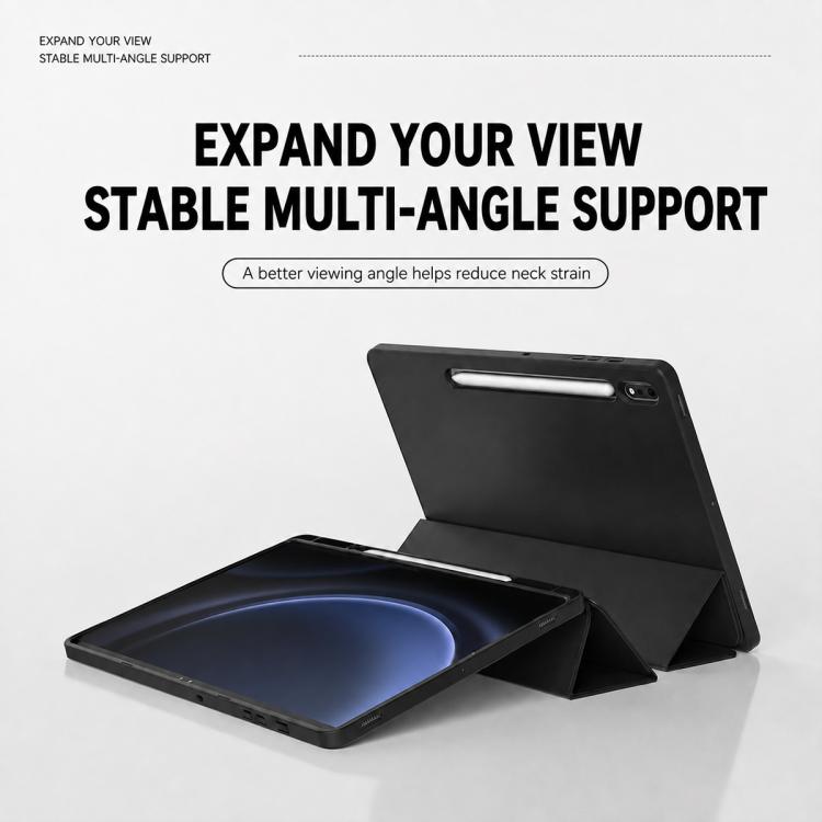 XDcase Tri-Fold Stand Soft Touch Smart Wake / Sleep Tablet Cover with Pencil Slot, For Galaxy Tab A9+ / A11+, For Galaxy Tab S11, For Galaxy Tab S10 FE+, For Galaxy Tab S9+ / S9 FE+ /  S10+, For Galaxy Tab S9 / S9 FE