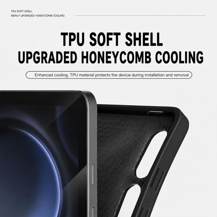XDcase Tri-Fold Stand Soft Touch Smart Wake / Sleep Tablet Cover with Pencil Slot, For Galaxy Tab A9+ / A11+, For Galaxy Tab S11, For Galaxy Tab S10 FE+, For Galaxy Tab S9+ / S9 FE+ /  S10+, For Galaxy Tab S9 / S9 FE