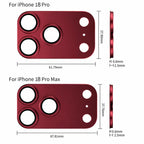 XDcase 5 PCS/Pack Armor Full-Coverage Frosted Metal Camera Lens Ring Film, For iPhone 18 Pro, For iPhone 18 Pro Max