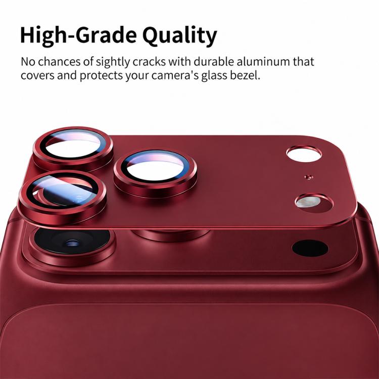 XDcase 5 PCS/Pack Armor Full-Coverage Frosted Metal Camera Lens Ring Film, For iPhone 18 Pro, For iPhone 18 Pro Max