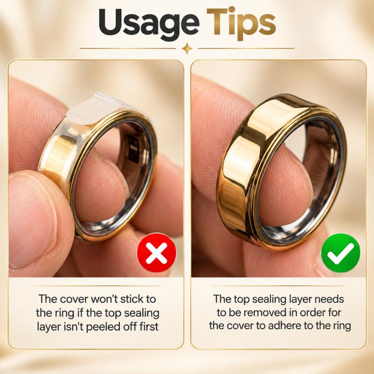 XDcase 10 PCS/Pack For Oura Ring 5 Ultra-thin HD Protective Soft Film, 6, 7, 8, 9, 10, 11, 12, 13