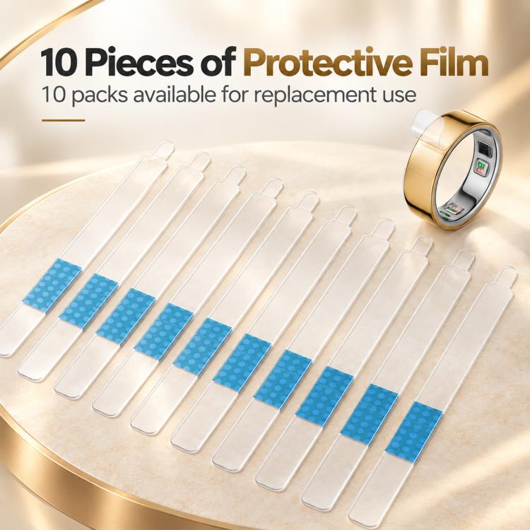 XDcase 10 PCS/Pack For Oura Ring 5 Ultra-thin HD Protective Soft Film, 6, 7, 8, 9, 10, 11, 12, 13