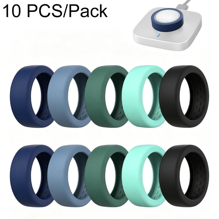 XDcase 10 PCS/Pack For Oura Ring 5 Silicone Protective Case, S 6-9, M 10-13