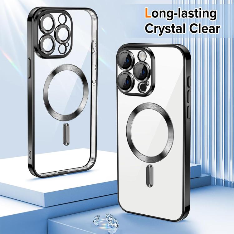 XDcase Electroplated TPU Magnetic Phone Case with Lens Film, For iPhone 16 Pro Max, For iPhone 16 Pro, For iPhone 16, For iPhone 15 Pro Max, For iPhone 15 Pro