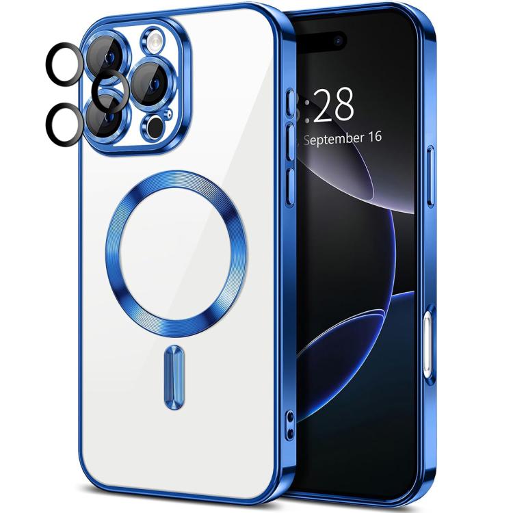 XDcase Electroplated TPU Magnetic Phone Case with Lens Film, For iPhone 16 Pro Max, For iPhone 16 Pro, For iPhone 16, For iPhone 15 Pro Max, For iPhone 15 Pro