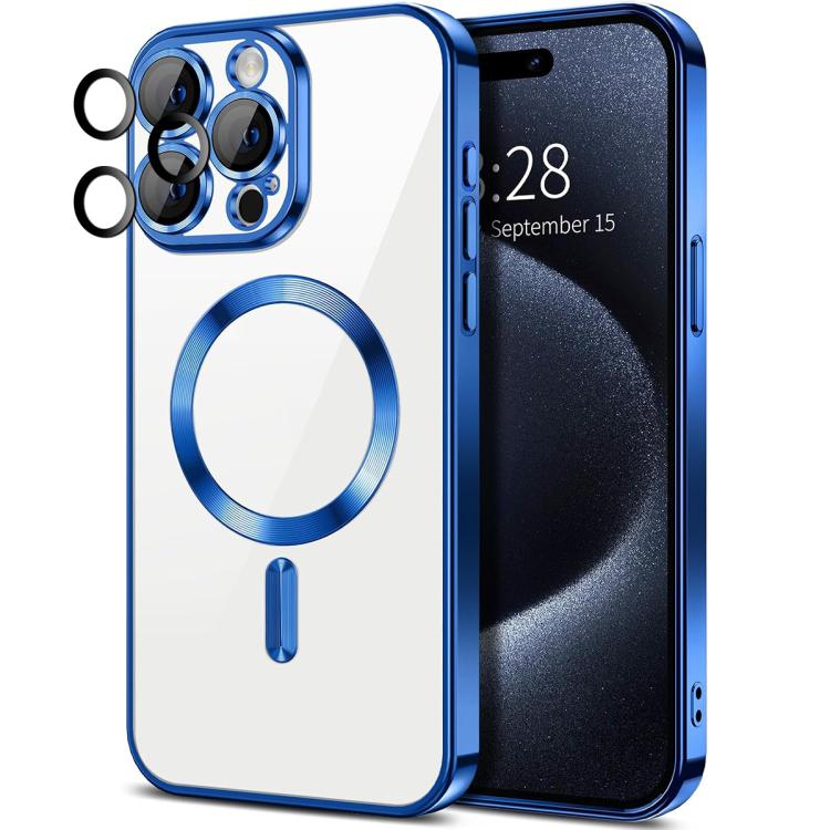 XDcase Electroplated TPU Magnetic Phone Case with Lens Film, For iPhone 16 Pro Max, For iPhone 16 Pro, For iPhone 16, For iPhone 15 Pro Max, For iPhone 15 Pro