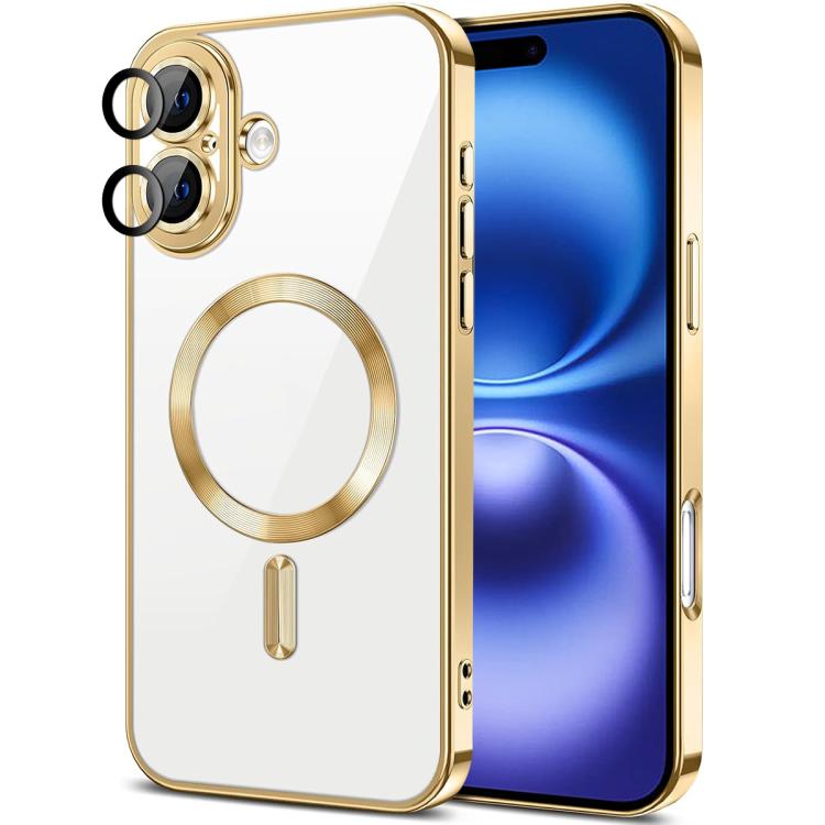 XDcase Electroplated TPU Magnetic Phone Case with Lens Film, For iPhone 16 Pro Max, For iPhone 16 Pro, For iPhone 16, For iPhone 15 Pro Max, For iPhone 15 Pro