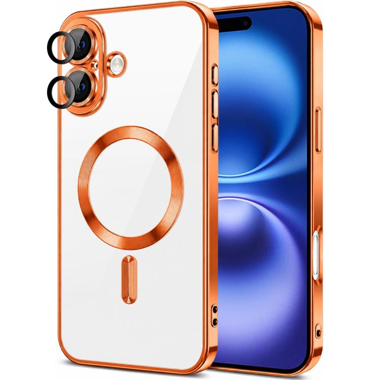 XDcase Electroplated TPU Magnetic Phone Case with Lens Film, For iPhone 16 Pro Max, For iPhone 16 Pro, For iPhone 16, For iPhone 15 Pro Max, For iPhone 15 Pro