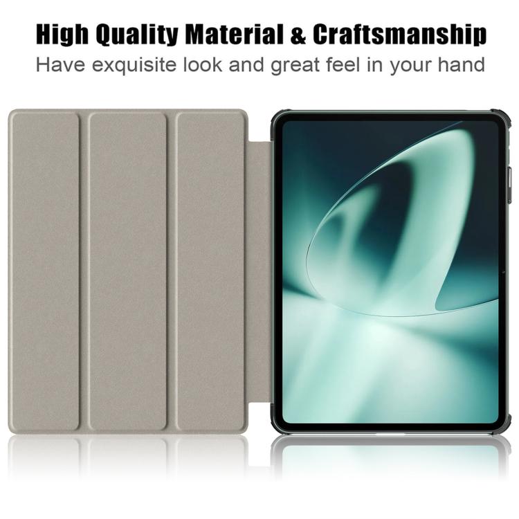XDcase Fine-Grain PU Y-fold Holder Auto Sleep / Wake Smart Tablet Leather Case, For OPPO Pad SE / OnePlus Pad Lite 2025, For OnePlus Pad 2 / Pad Pro 2024, For OPPO Pad Air2 / OnePlus Pad Go, For OPPO Pad 2 / OnePlus Pad