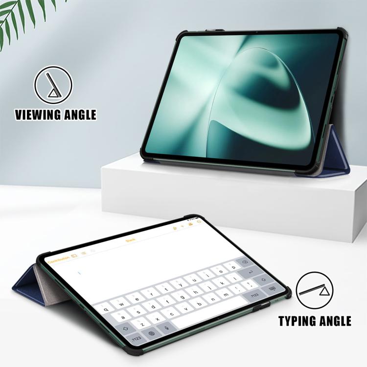 XDcase Fine-Grain PU Y-fold Holder Auto Sleep / Wake Smart Tablet Leather Case, For OPPO Pad SE / OnePlus Pad Lite 2025, For OnePlus Pad 2 / Pad Pro 2024, For OPPO Pad Air2 / OnePlus Pad Go, For OPPO Pad 2 / OnePlus Pad