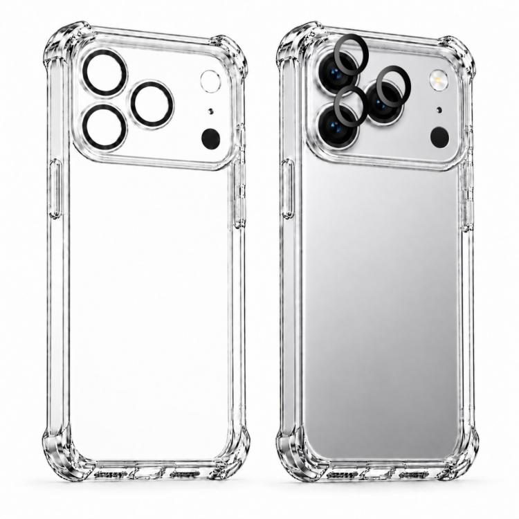 XDcase Four-corner Shockproof TPU Phone Case with Lens Film, For iPhone 18 Pro, For iPhone 18 Pro Max, For iPhone 17e / 16e, For iPhone 17 Pro Max, For iPhone 17 Pro, For iPhone 17, For iPhone Air, For iPhone 16 Pro Max, For iPhone 16 Pro, For iPhone 1...