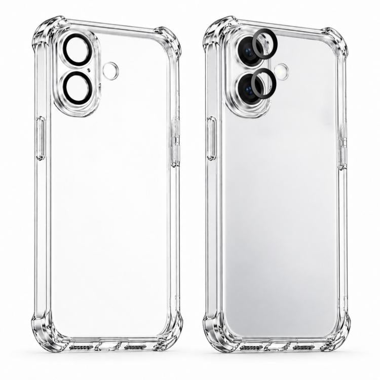 XDcase Four-corner Shockproof TPU Phone Case with Lens Film, For iPhone 18 Pro, For iPhone 18 Pro Max, For iPhone 17e / 16e, For iPhone 17 Pro Max, For iPhone 17 Pro, For iPhone 17, For iPhone Air, For iPhone 16 Pro Max, For iPhone 16 Pro, For iPhone 1...