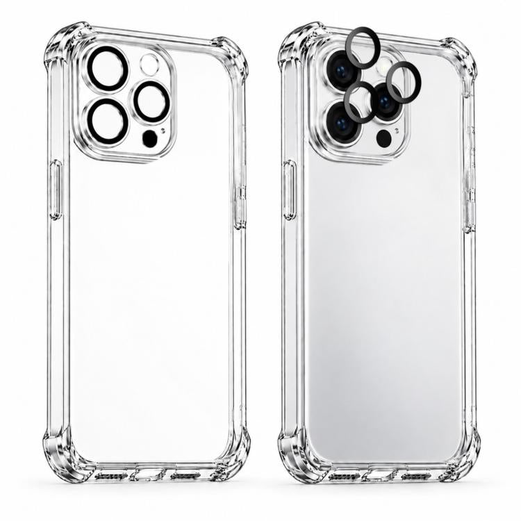 XDcase Four-corner Shockproof TPU Phone Case with Lens Film, For iPhone 18 Pro, For iPhone 18 Pro Max, For iPhone 17e / 16e, For iPhone 17 Pro Max, For iPhone 17 Pro, For iPhone 17, For iPhone Air, For iPhone 16 Pro Max, For iPhone 16 Pro, For iPhone 1...