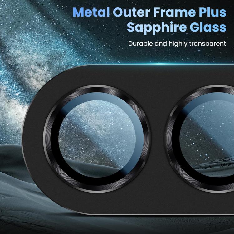 XDcase Frosted Armor Metal + Tempered Glass Camera Lens Film, For iPhone Duo