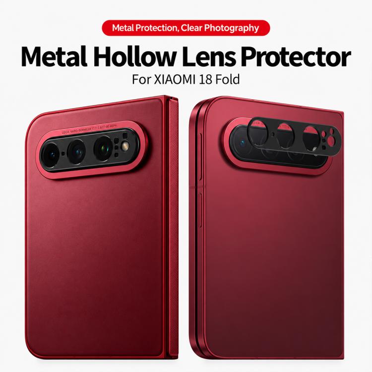 XDcase Aluminum Alloy Hollow Camera Lens Protector, For Xiaomi 18 Fold