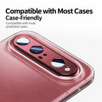 XDcase Frosted Armor Metal + Tempered Glass Camera Lens Film, For Huawei Pura X View