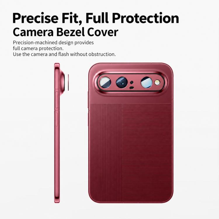 XDcase Frosted Armor Metal + Tempered Glass Camera Lens Film, For Huawei Pura X View