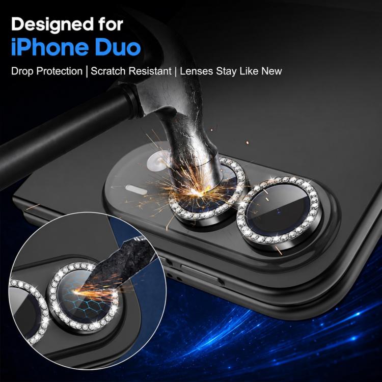 XDcase AF + AR Hawkeye Bling Camera Lens Protector, For iPhone Duo