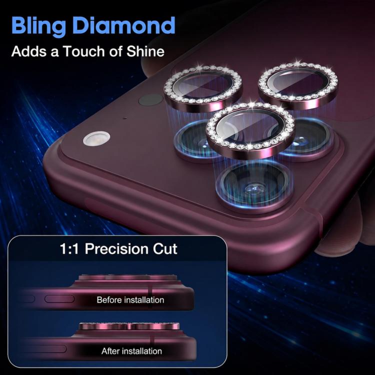XDcase AF + AR Hawkeye Bling Camera Lens Protector, For iPhone 18 Pro, For iPhone 18 Pro Max