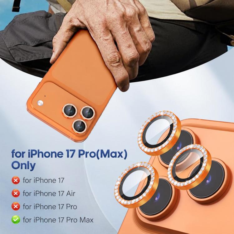 XDcase AF + AR Hawkeye Bling Camera Lens Protector, For iPhone 17 Pro Max, For iPhone 17 Pro