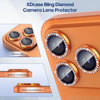 XDcase AF + AR Hawkeye Bling Camera Lens Protector, For iPhone 17 Pro Max, For iPhone 17 Pro